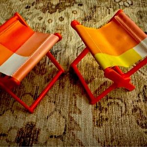 Vintage Barbie Camper Chairs